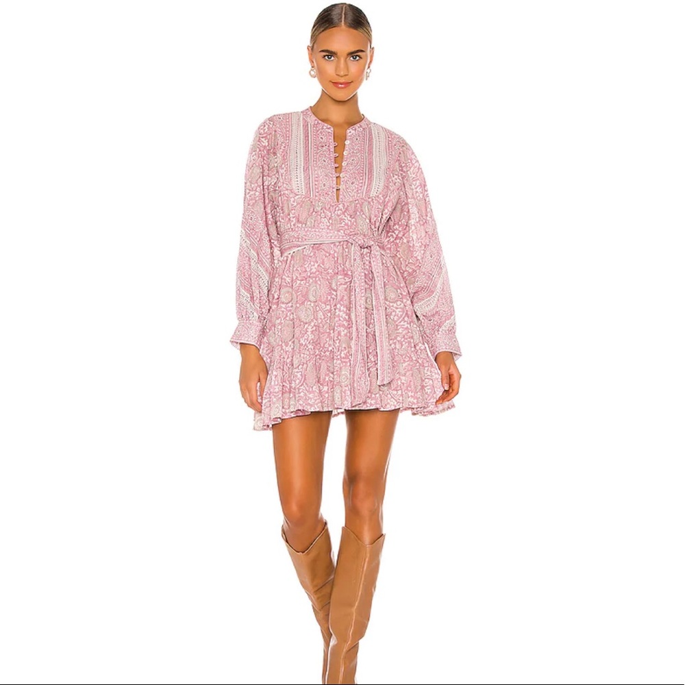 NWT Cleobella Lennox Pink Mini Dress Size XS S
